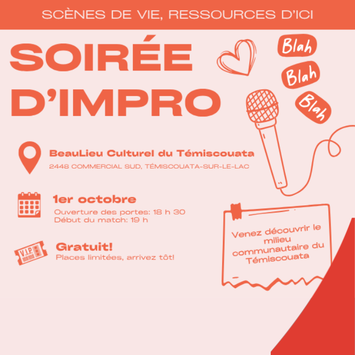 Scènes de vie, ressources d'ici | Impro